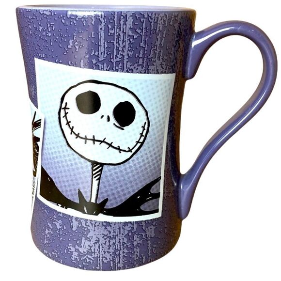Disney Store NIGHTMARE BEFORE CHRISTMAS Jack Skellington Purple Coffee Mug 15oz - Picture 1 of 7